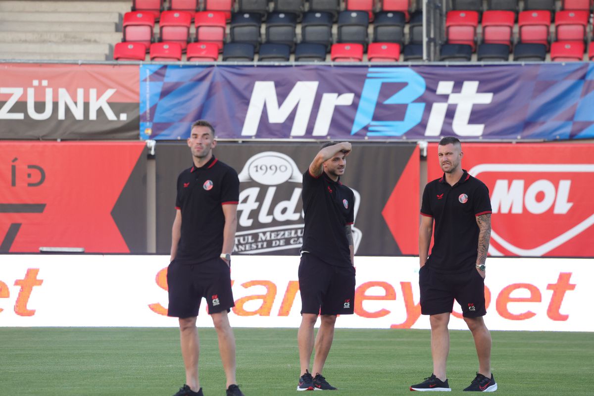 Csikszereda - Rapid: primele imagini de la nivelul gazonului