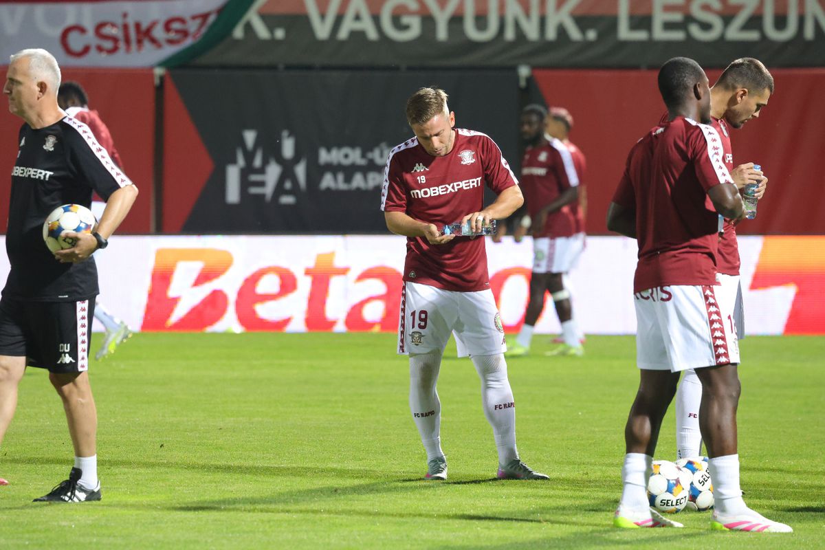 Csikszereda - Rapid: primele imagini de la nivelul gazonului