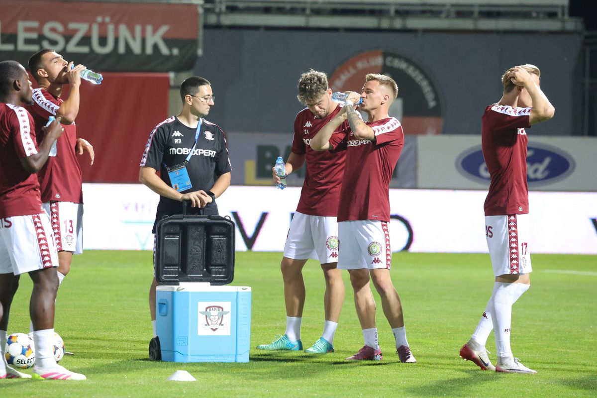 Csikszereda - Rapid: primele imagini de la nivelul gazonului