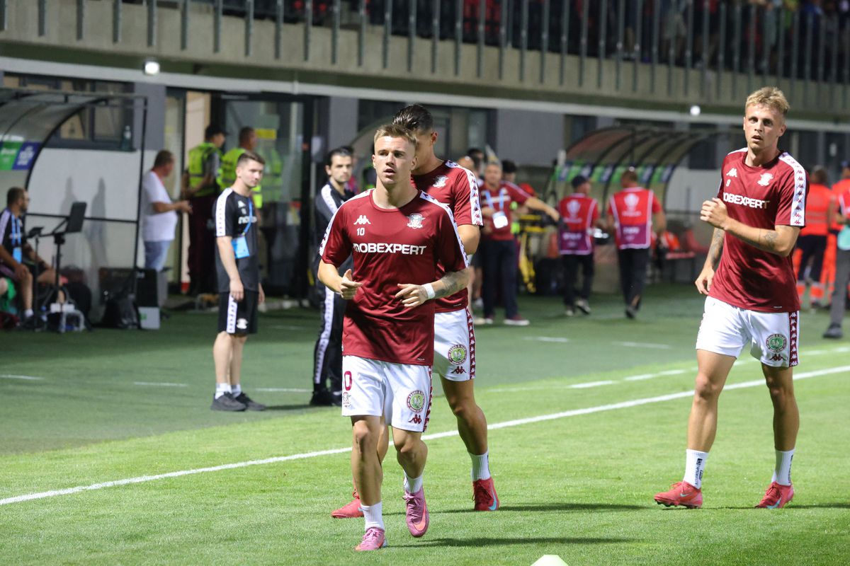 Csikszereda - Rapid: primele imagini de la nivelul gazonului