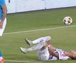 Cristian Paz, iertat de „roșu” în Oțelul - Voluntari / FOTO: Capturi TV @Digi Sport 1