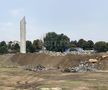 Vizită pe șantierul viitoarei arene de 100 de milioane de euro » Ce problemă au întâmpinat muncitorii + mesajul istoric căutat pe sub dărâmături