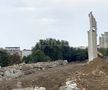 Vizită pe șantierul viitoarei arene de 100 de milioane de euro » Ce problemă au întâmpinat muncitorii + mesajul istoric căutat pe sub dărâmături