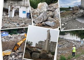 Vizită pe șantierul viitoarei arene de 100 de milioane de euro » În ce stadiu sunt lucrările de demolare, ce problemă au întâmpinat muncitorii + mesajul istoric căutat pe sub dărâmături