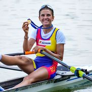 Ionela Cozmiuc, aur la schif simplu cat. ușoară la Campionatele Mondiale 2024 Foto: FR Canotaj / Balint Czucz