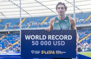 Armand Duplantis, încă un record mondial la săritura cu prăjina! » A ajuns la al zecelea din carieră și a primit încă un cec de 50.000 de dolari