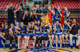 Naționala feminină U16 a câștigat divizia B a Campionatului European de baschet și s-a calificat în divizia superioară