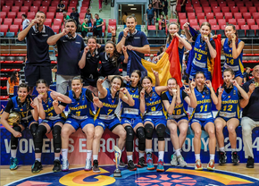 Naționala feminină U16 a câștigat divizia B a Campionatului European de baschet și s-a calificat în divizia superioară