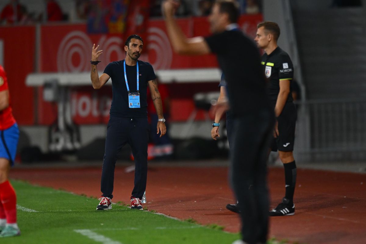 Suporterii și-au pierdut răbdarea! Ce s-a întâmplat după Hermannstadt - FCSB: imaginile surprinse pe gazon