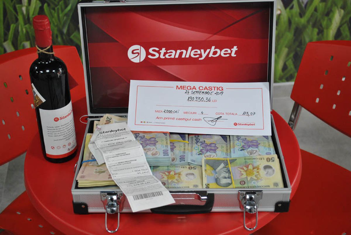 A câștigat 215.378,36 lei pe un bilet cu patru meciuri