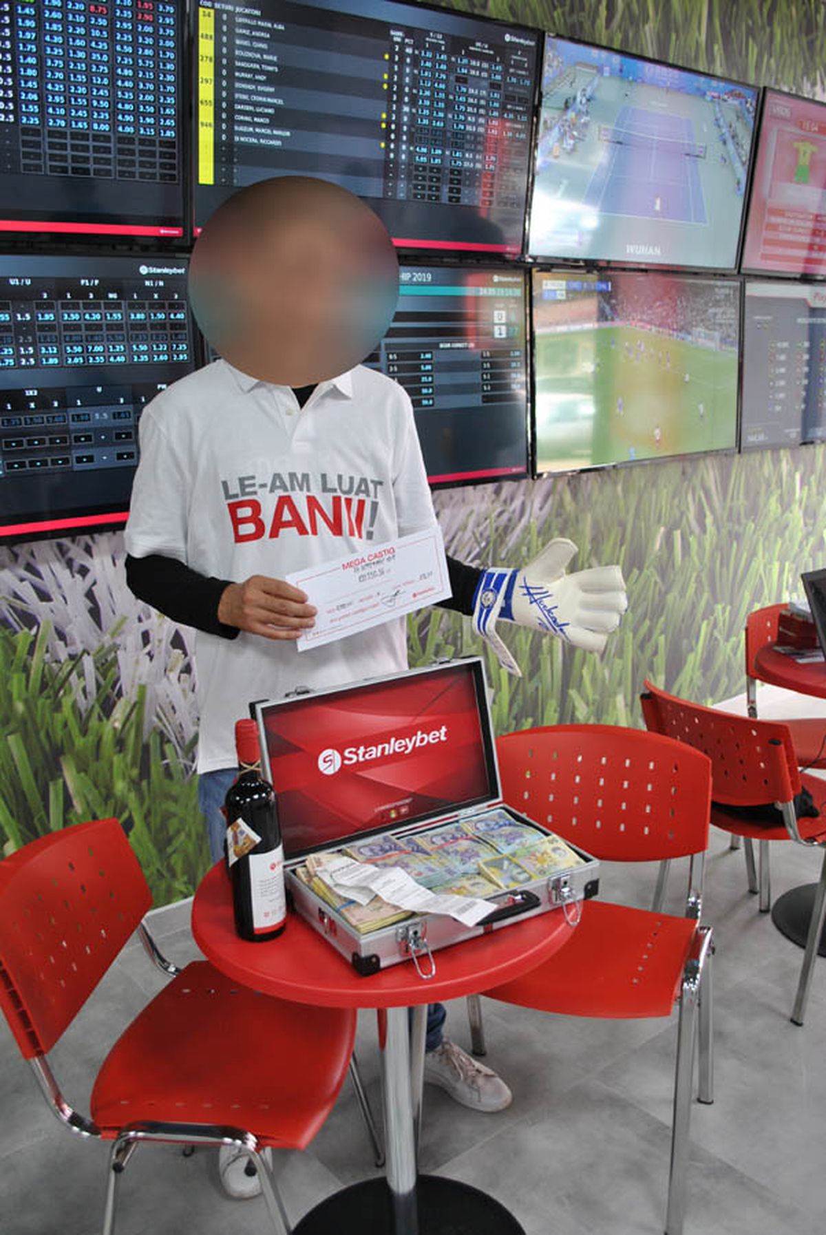 A câștigat 215.378,36 lei pe un bilet cu patru meciuri