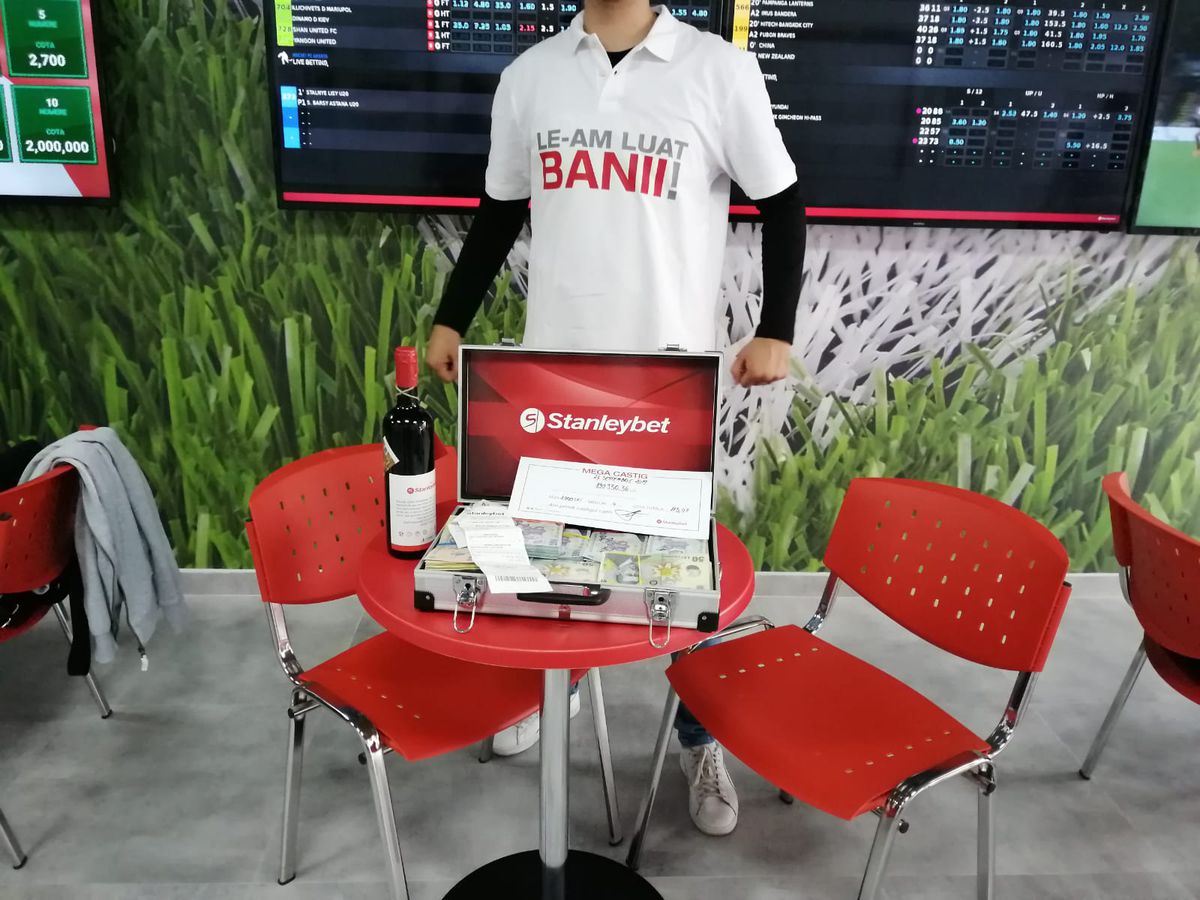 A câștigat 215.378,36 lei pe un bilet cu patru meciuri