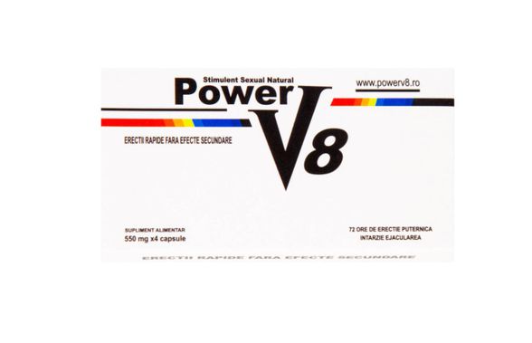 Power V8 - cele mai tari pastile de potență cu rezultate rapide fără efecte adverse!