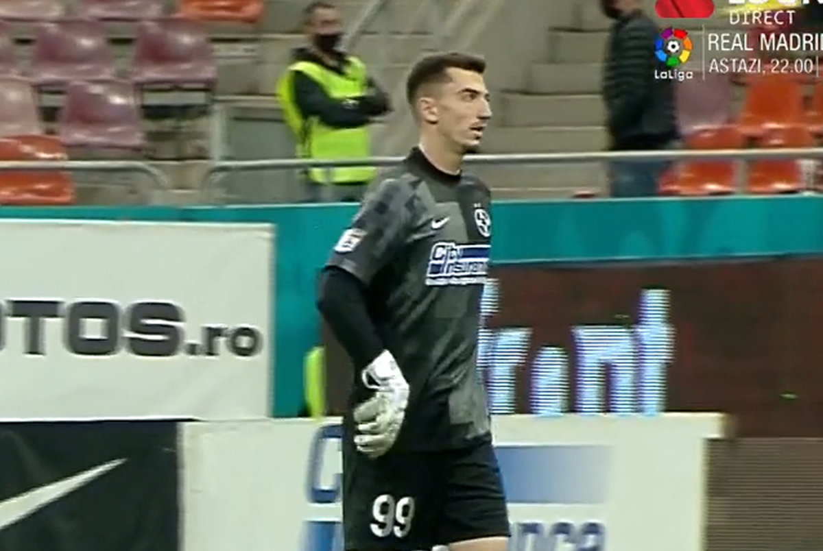 Erori în lanț la golul primit de Andrei Vlad: 3 gafe comise de FCSB
