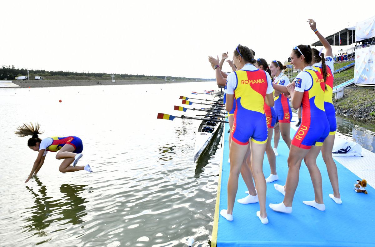 Aur pentru barca de 8+1 a României la Mondialele de la Racice