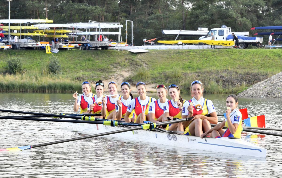 Aur pentru barca de 8+1 a României la Mondialele de la Racice