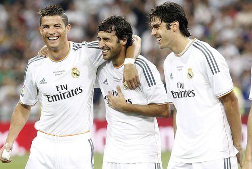 Kaka (dreapta), alături de Cristiano Ronaldo și Raul Gonzalez
Foto: Imago