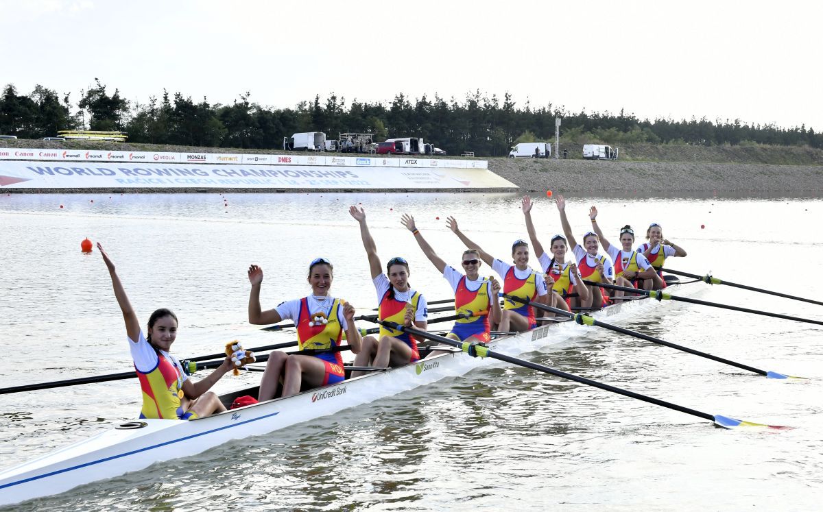 Aur pentru barca de 8+1 a României la Mondialele de la Racice