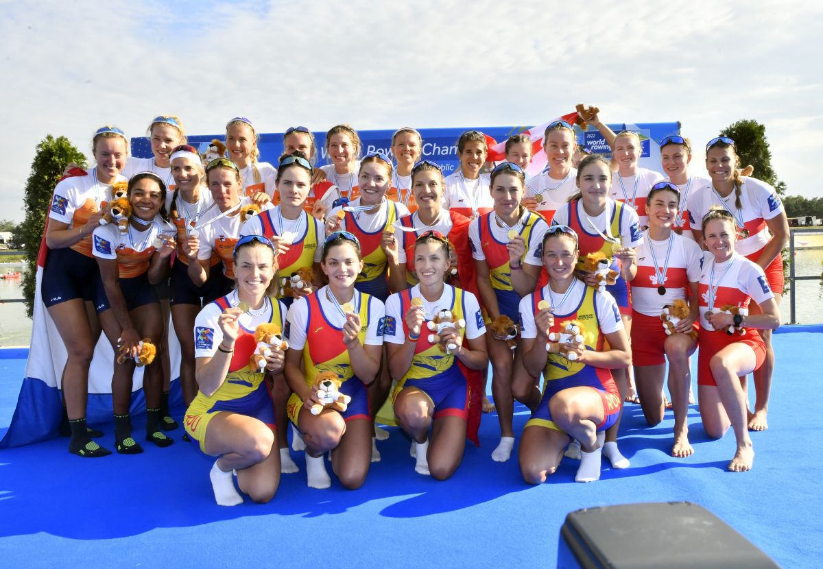 Aur pentru barca de 8+1 a României la Mondialele de la Racice