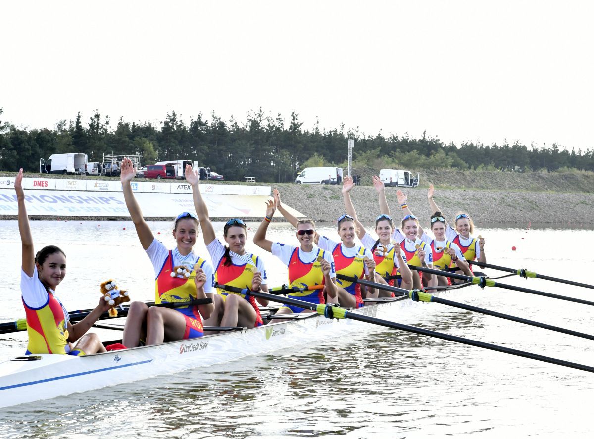 Aur pentru barca de 8+1 a României la Mondialele de la Racice