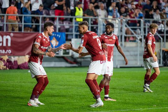 Rapid a învins-o pe CFR Cluj, scor 3-1, în ultima partidă a rundei cu numărul 10 din Superliga.