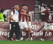Imagini inedite în Giulești! Cristiano Bergodi a sărbătorit cu jucătorii și cu fanii golul de 3-1