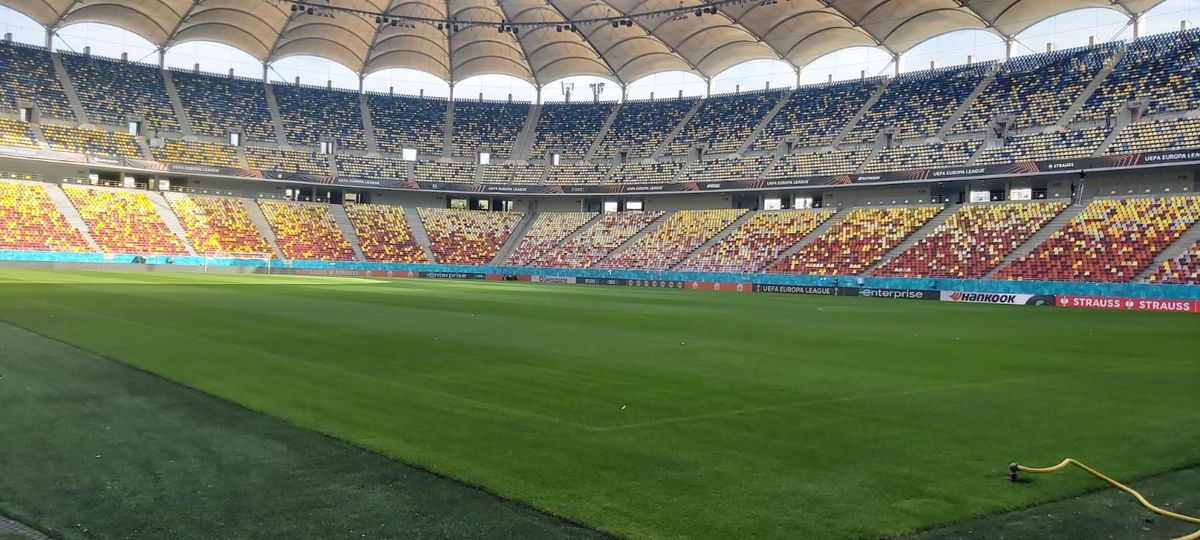 Cum se prezintă gazonul de pe Arena Națională înainte de FCSB - RFS