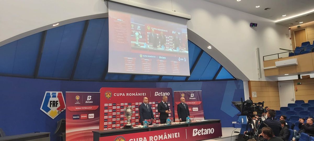 Știm cele 4 grupe din Cupa României Betano! ȘOC: Dinamo - FCSB în prima rundă » Programul complet al meciurilor