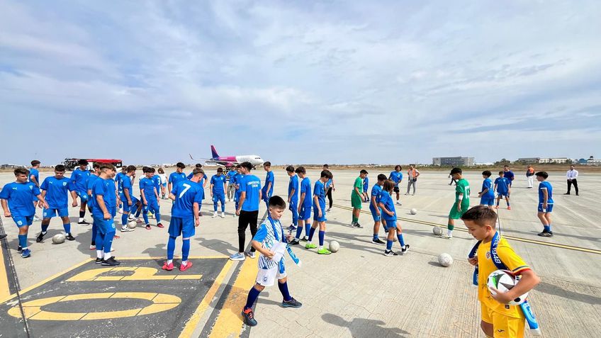 Oltenii s-au antrenat pe pista aeroportului din Craiova / Foto: Universitatea Craiova