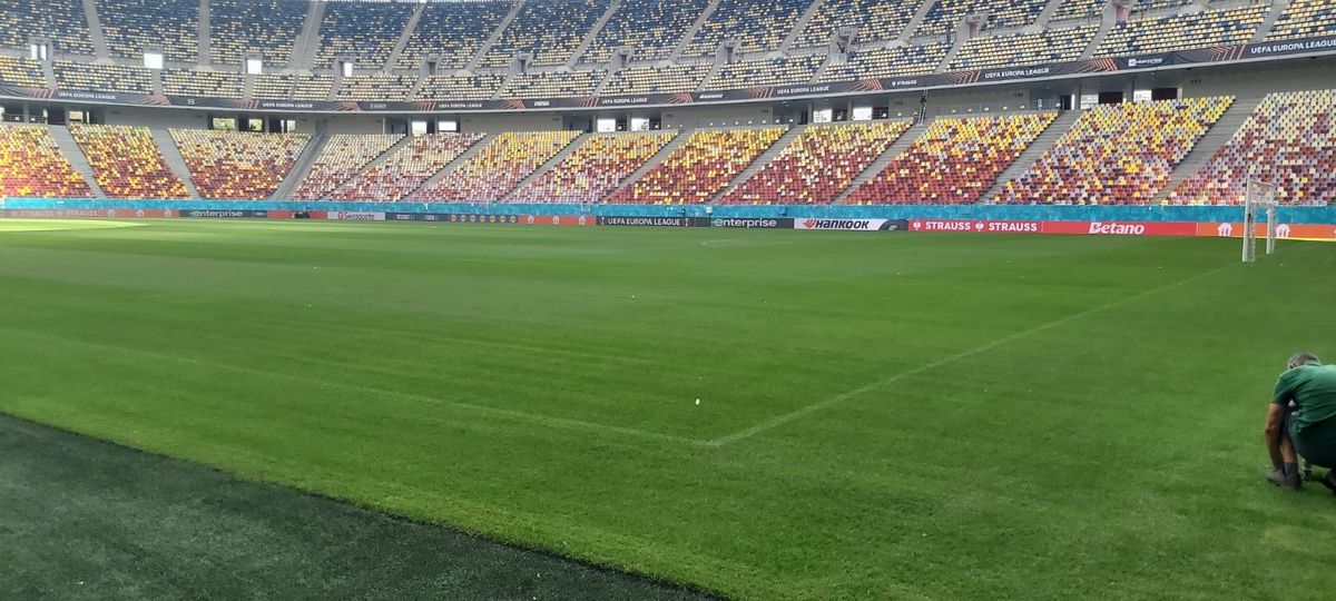 Cum arată gazonul Arenei Naționale, cu o zi înainte de FCSB - RFS