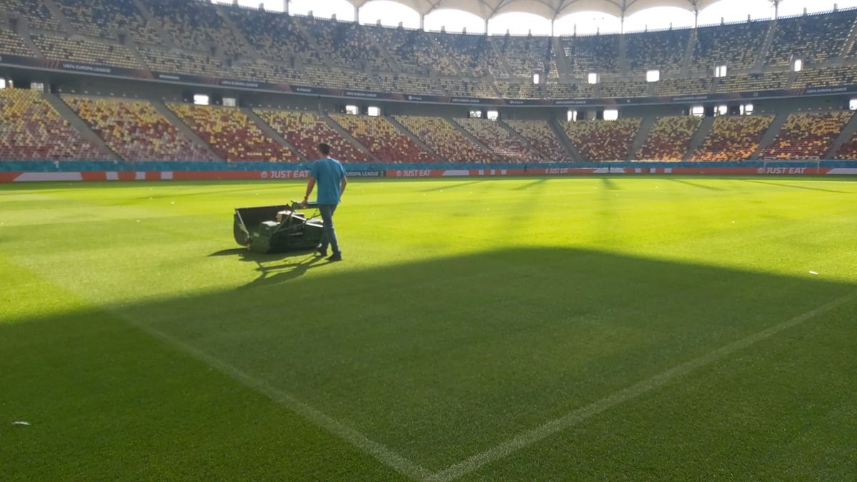 Cum arată gazonul Arenei Naționale, cu o zi înainte de FCSB - RFS