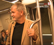 Valeriu Iftime merge cu metroul prin București