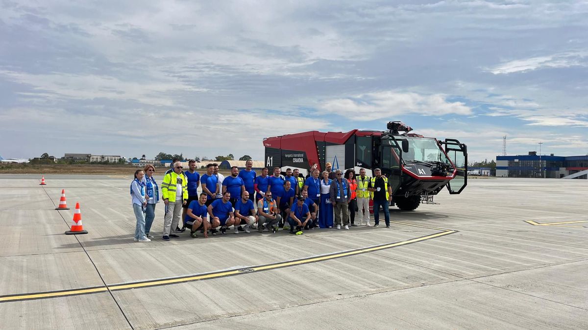 Universitatea Craiova, antrenament la aeroport