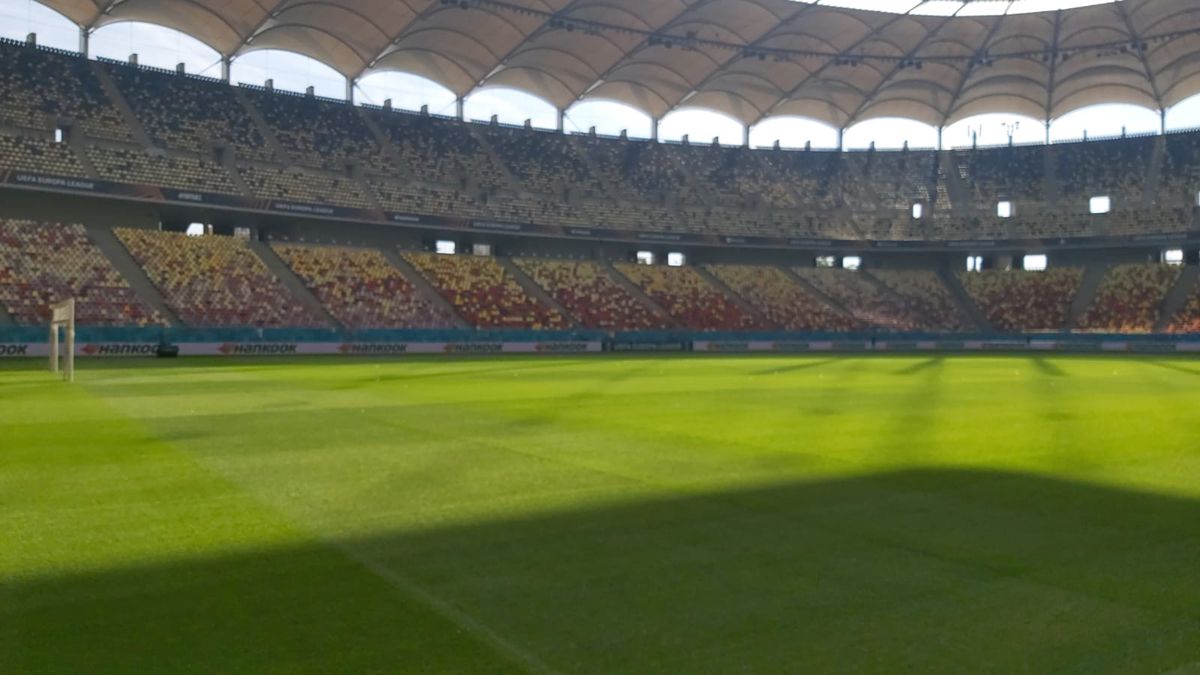 Cum se prezintă gazonul de pe Arena Națională înainte de FCSB - RFS