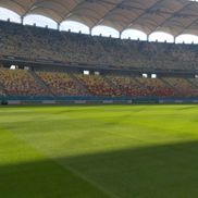 Cum se prezintă gazonul de pe Arena Națională înainte de FCSB - RFS / Foto: Marius Mărgărit