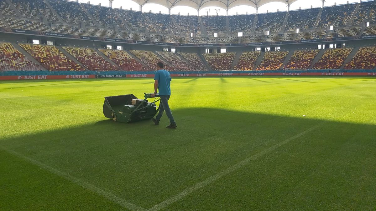 Cum se prezintă gazonul de pe Arena Națională înainte de FCSB - RFS