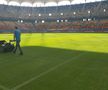 Cum se prezintă gazonul de pe Arena Națională înainte de FCSB - RFS / Foto: Marius Mărgărit