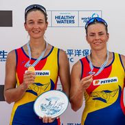 Simona Radiș și Magdalena Rusu - aur la dublu rame CM 2025 Foto: FR Canotaj/Balint Czucz