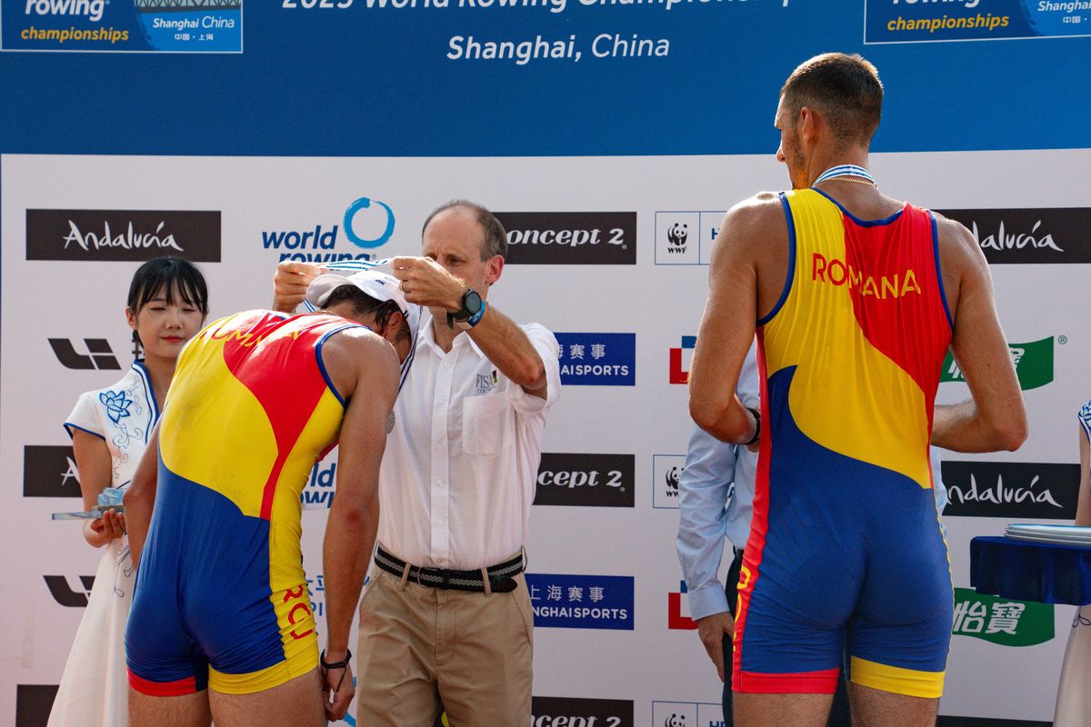 Florin Arteni, Florin Lehaci - argint la CM canotaj 2025