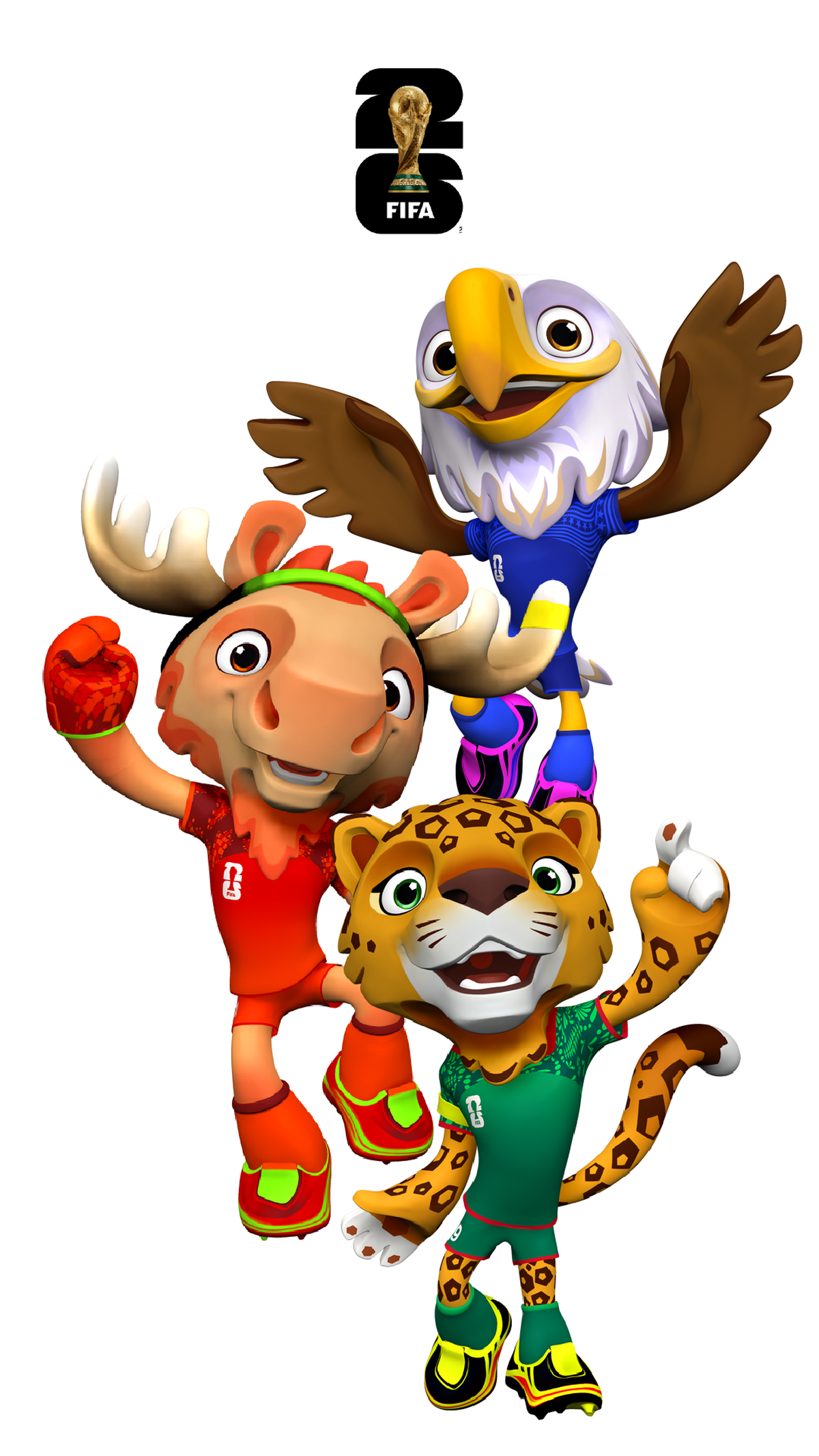FIFA a prezentat mascotele pentru Campionatul Mondial 2026 » 3 animale reprezentative pentru fiecare țară organizatoare