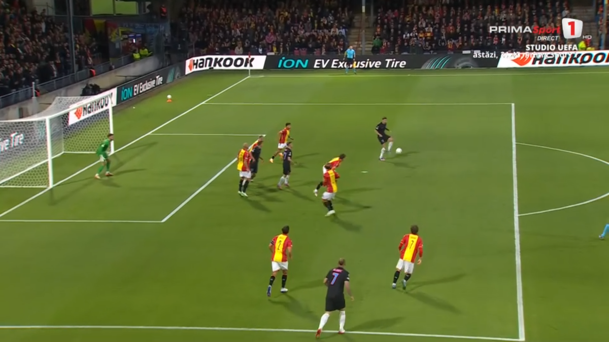 Golul marcat de David Miculescu în Go Ahead Eagles - FCSB