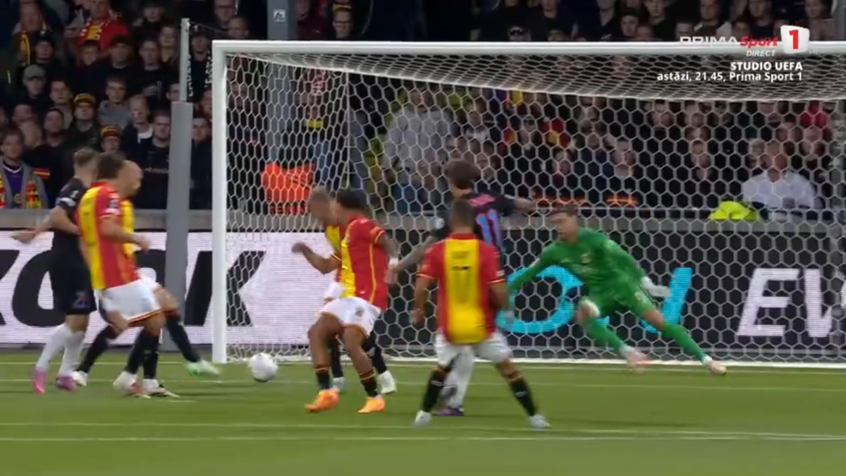 Golul marcat de David Miculescu în Go Ahead Eagles - FCSB