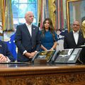 Donald Trump, președintele Statelor Unite ale Americii,  respectiv Gianni Infantino, președintele FIFA / foto: Imago Images