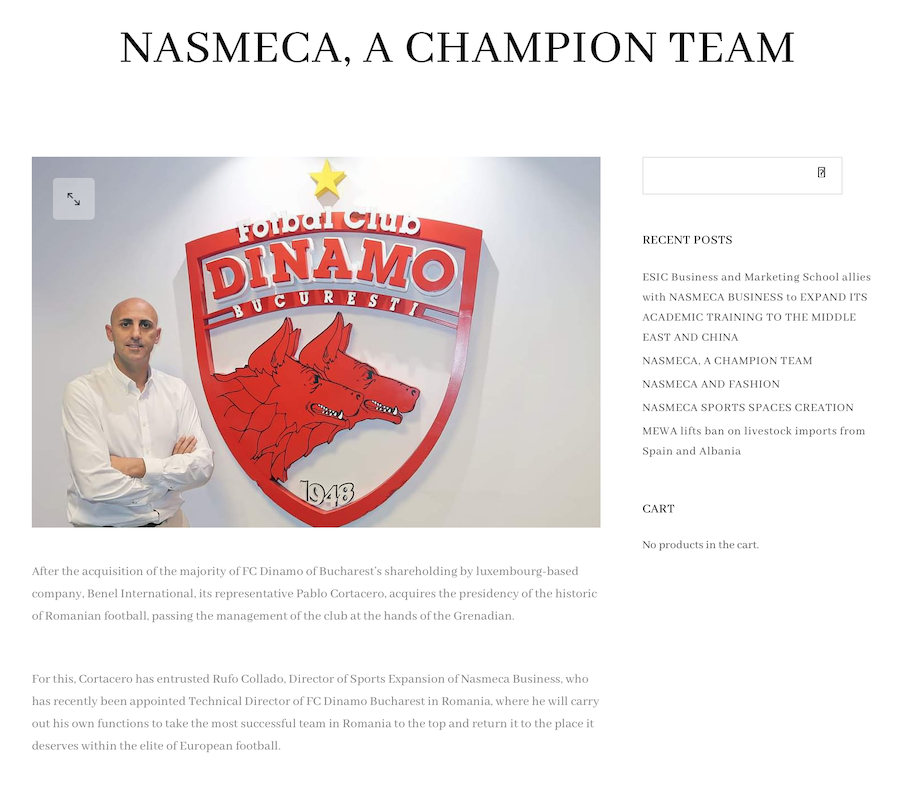 Anunț de pe site-ul companiei Nasmeca Anunț de pe site-ul companiei Nasmeca