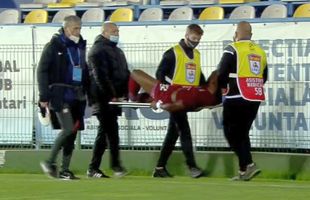 Primul verdict după accidentarea lui Mike Cestor din CFR Cluj - FC Voluntari: „Pare grav la prima vedere!”