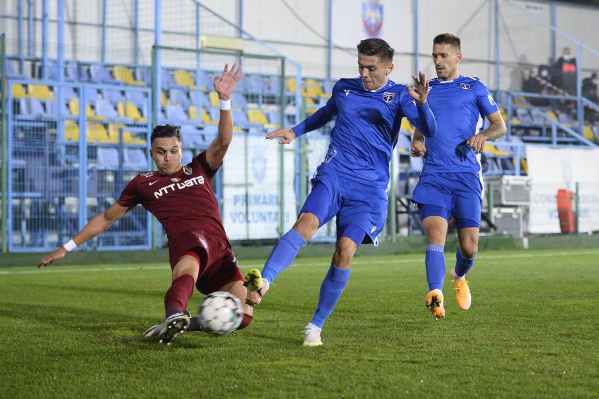 FC VOLUNTARI - CFR CLUJ 0-1. Nici suspendarea nu-l poate opri pe Dan Petrescu: „L-am auzit și din tribună!” 