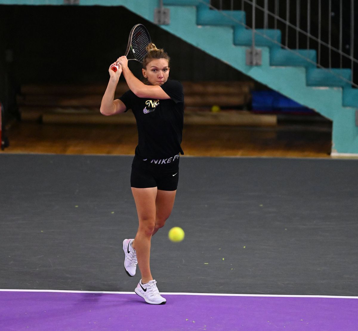 FOTO Simona Halep la Transyvania Open, antrenament 25.10.2021