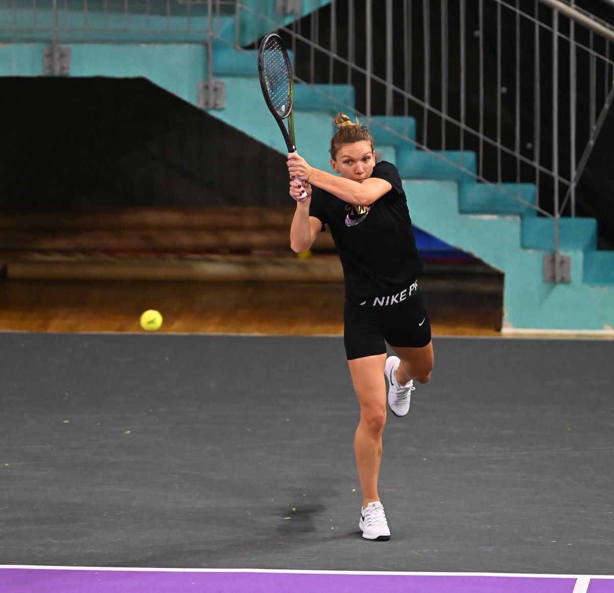 FOTO Simona Halep la Transyvania Open, antrenament 25.10.2021