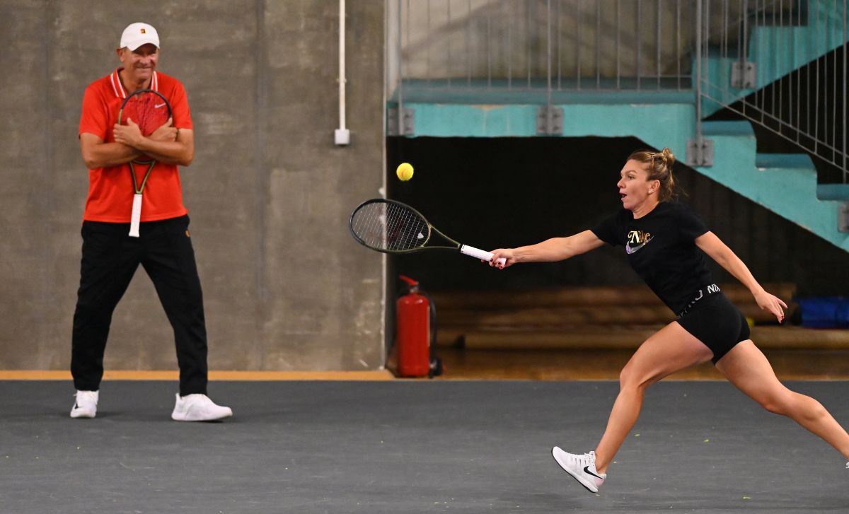 FOTO Simona Halep la Transyvania Open, antrenament 25.10.2021