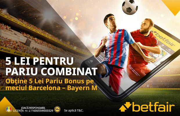 Barcelona - Bayern: Drum cu sens unic pentru catalanii lui Xavi - victoria! Cum poți obține un pariu gratuit de 5 lei pentru meciul zilei în Liga Campionilor